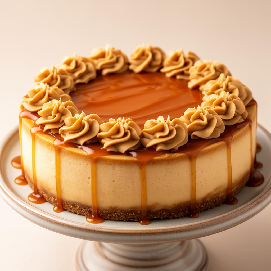 Caramel Rosette Cheesecake